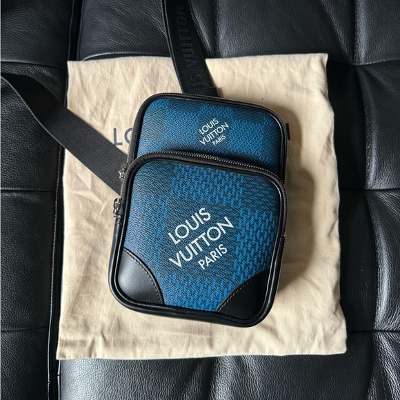 Blue Damier Louis Vuitton Amazone Sling Bag (N50011) - Picture 4 of 6